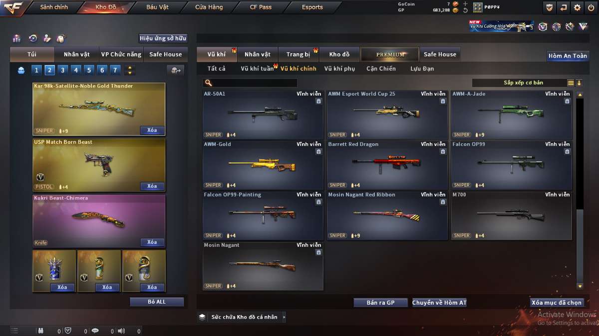 shop acc cf uy tin gia re